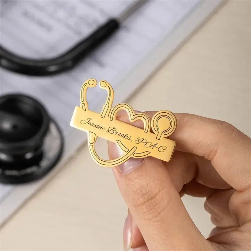 Customized Engraved Stethoscope Pin